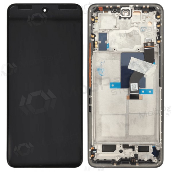 Schermo Xiaomi 12 Lite 5G (nero) (con cornice) (originale)