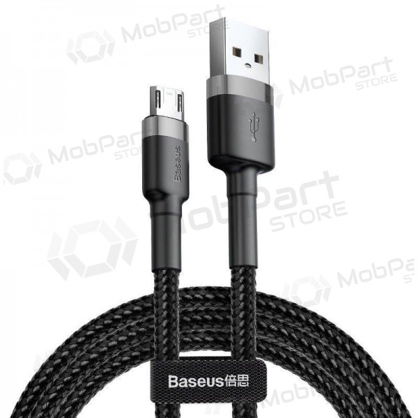 USB cavo Baseus Cafule microUSB 2.0m 1.5A (grigio-nero) CAMKLF-CG1
