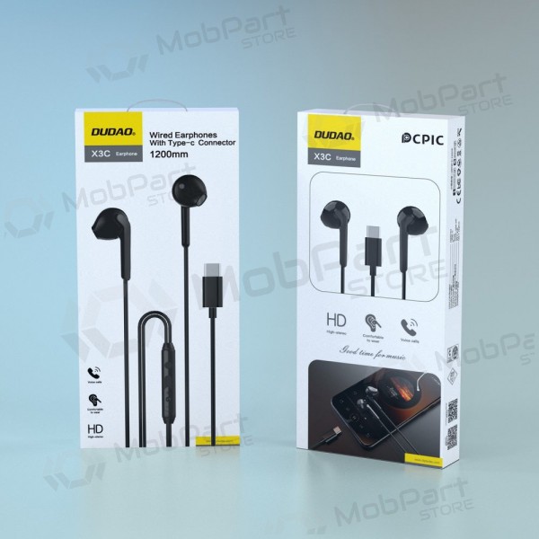 Cuffie USB-C Dudao X3C nere