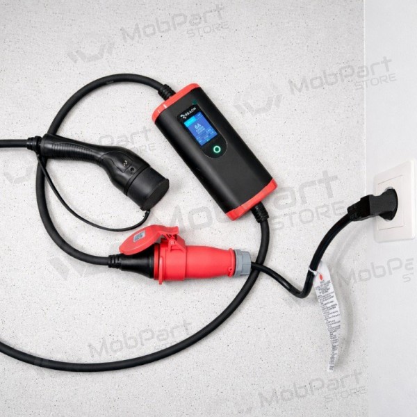 Adattatore Reach CEE 16A 400 V a 220 V Schuko nero