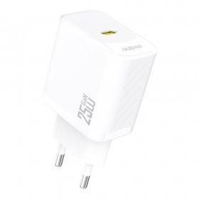 Caricabatterie per telefono Dudao A27 25 W GaN USB-C bianco