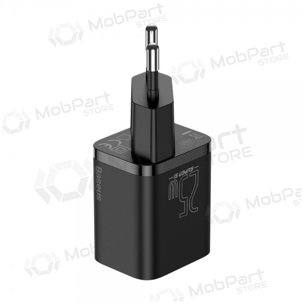 Caricatore buitinis Baseus Super Si 25W + Type-C 1.0m nero TZCCSUP-L01