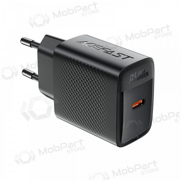 Caricabatterie per telefono Acefast A104 25 W GaN USB-C nero