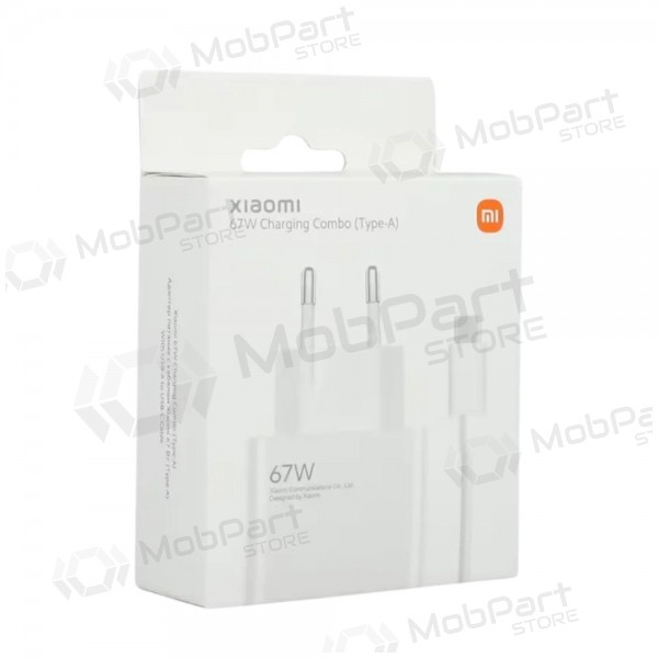 Telefono caricabatterie Xiaomi HyperCharge Combo BHR9465EU 67 W USB-A USB-C bianco