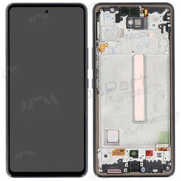 Samsung Galaxy A53 5G schermo / display (nero) (con una cornice) (originale)