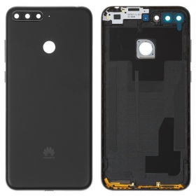Huawei Y6 Prime 2018 coperchio batteria posteriore (nero) (usato grade C, originale)
