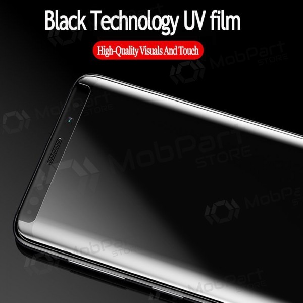 LCD apsauginis stikliukas Nano Optics 5D UV Glue Samsung S928 S24 Ultra lenktas trasparente
