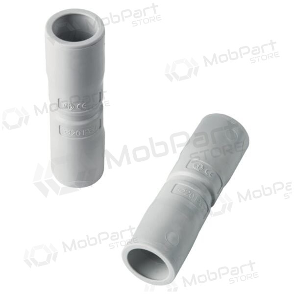 Tiesus sujungimas Elettrocanali EC74016 (D16, grigio (RAL7035), su išplatintu galu, behalogenis)