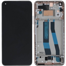 Xiaomi 11 Lite 5G NE schermo / display (rosa) (con una cornice) (originale)