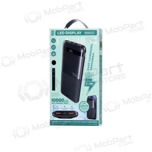 Batteria esterna Power Bank Remax RPP-71 22.5W 10000mAh nero