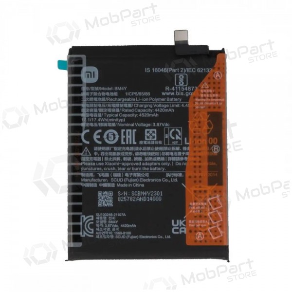 Xiaomi Poco F3, Mi 11i, Redmi K40 batteria, akumuliatorius (BM4Y) (originale) Xiaomi Poco F3, Mi 11i, Redmi K40 batteria, akumuliatorius (BM4Y) (originale)