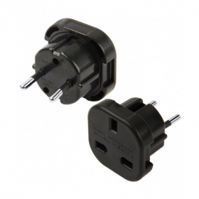 Adattatore da UK a EUR nero