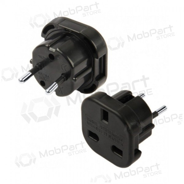 Adattatore da UK a EUR nero