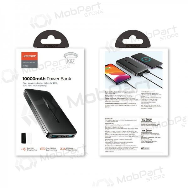Batteria esterna Power Bank Joyroom JR-T012 10000mAh nero