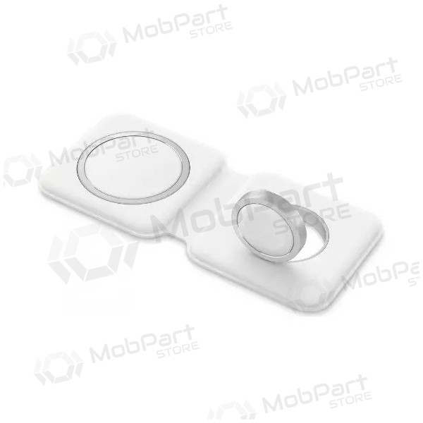 Caricatore senza fili 2in1 Smart Phone, Watch MagSafe 10W (bianca)