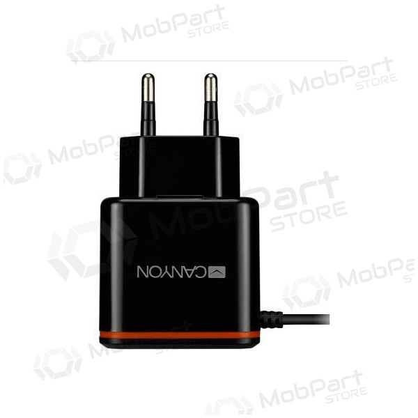 Caricatore CANYON CNE-CHA042 + Type-C cavo (1xUSB 5V 2.1A) (nero)