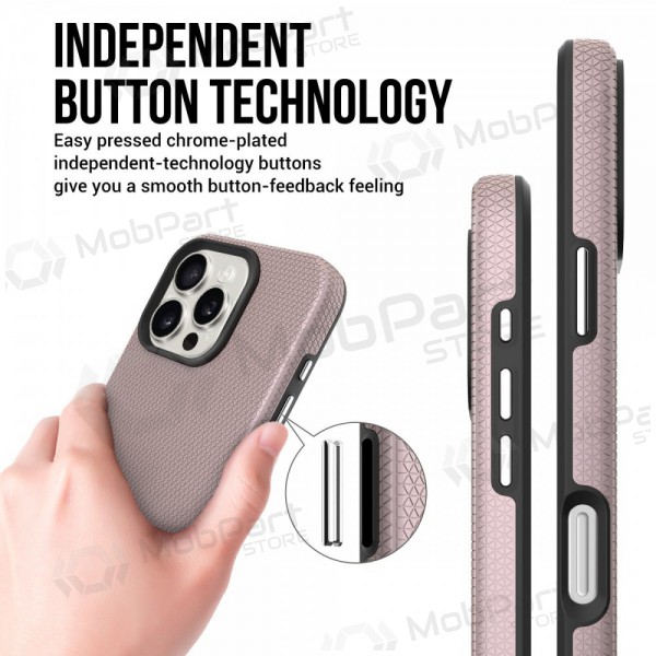 Apple iPhone 16 custodia „Perfectionists“ (rožinio aukso)