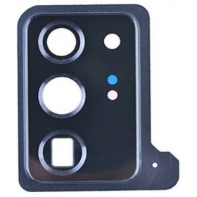 Samsung N985 / N986 Galaxy Note 20 Ultra vetro della fotocamera (nero) (con una cornice)