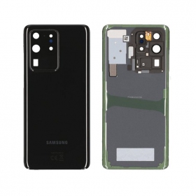 Samsung G988 Galaxy S20 Ultra coperchio batteria posteriore nero (Cosmic Black) (usato grade C, originale)