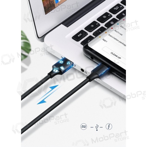 USB cavo Ugreen US287 USB to USB-C 3A 1.0m nero