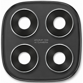 Vetro fotocamera Xiaomi Redmi Note 14 Pro 4G con cornice (nero)