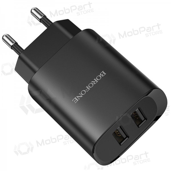 Caricatore Borofone BN2 2xUSB 2.1A (nero)