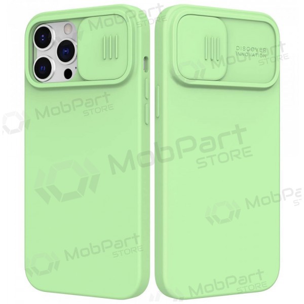 Custodia per Apple iPhone 14 - Nillkin Silicone (verde chiaro)