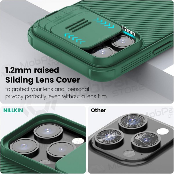 Apple iPhone 15 Pro custodia „Nillkin CamShield Pro“ (verde)
