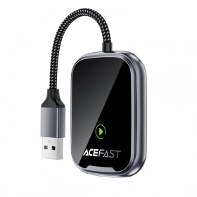 Adattatore CarPlay Acefast QC1 wireless Android Auto nero