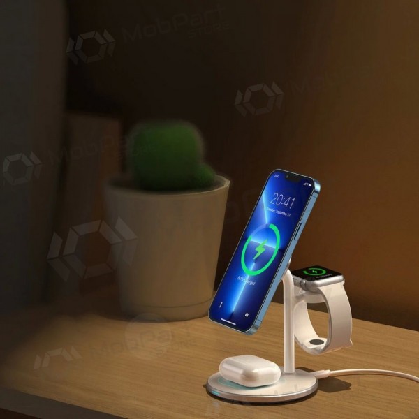Caricabatterie wireless 3 in 1 Choetech T585-F 15 W bianco