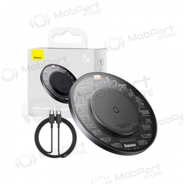Caricabatterie wireless Baseus BS-W530 15 W Qi nero