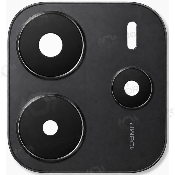 Vetro fotocamera con cornice per Xiaomi Redmi Note 14 4G (nero)
