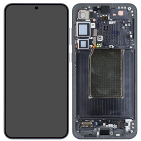 Schermo Samsung Galaxy S25+ (nero) (con cornice) (service pack assemblato)