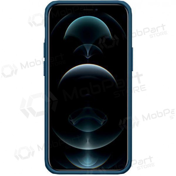 Apple iPhone 15 Pro custodia „Nillkin Frosted Shield“ (blu)