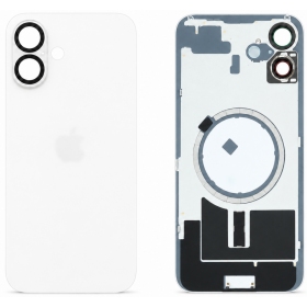 Cover posteriore per Apple iPhone 16 (bianco) (Premium)