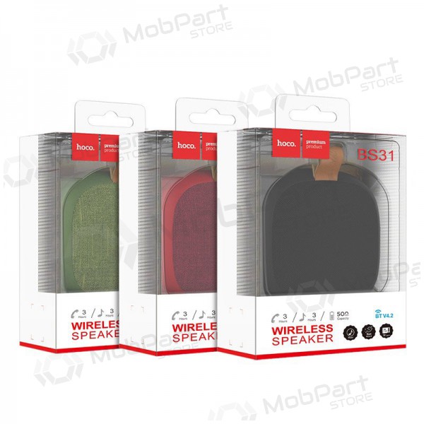 Altoparlante portatile Bluetooth Hoco BS31 (rosso)
