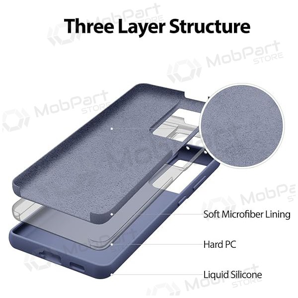 Custodia per Samsung Galaxy A15 Mercury - Silicone Case (grigio lavanda)