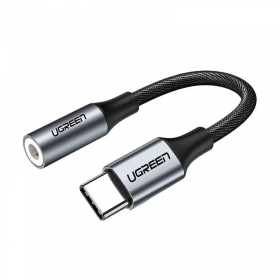 Adattatore audio Ugreen AV161 USB-C a 3.5 mm grigio