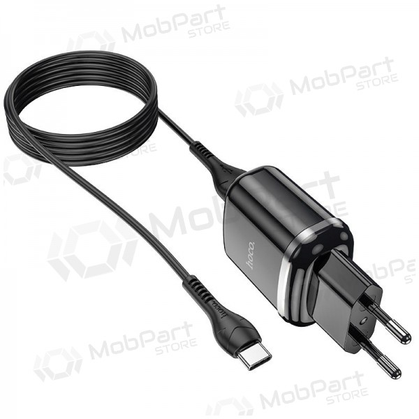 Caricatore Hoco N4 + Type-C (2.4A) (nero)