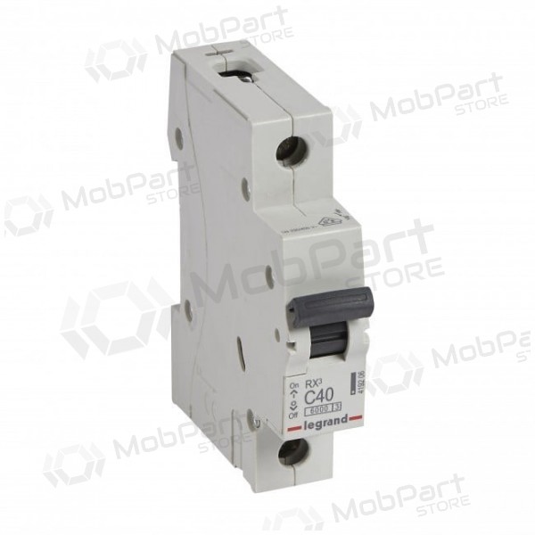 Automatinis jungiklis MCB RX3 Legrand 419206 (40A, 1P, 230V, 6kA)