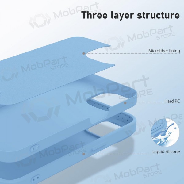 Custodia per Apple iPhone 14 - Nillkin Silicone (azzurro chiaro)