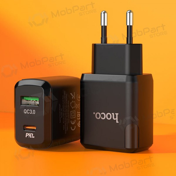 Caricatore Hoco N5 USB Quick Charge 3.0 + PD 20W (3.1A) (nero)