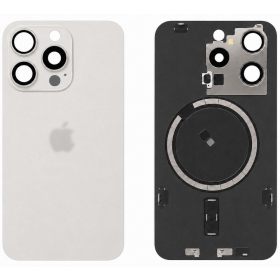 Cover posteriore per Apple iPhone 15 Pro (bianco) (Premium)