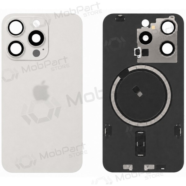 Cover posteriore per Apple iPhone 15 Pro (bianco) (Premium)
