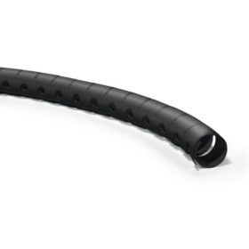 Vamzdis spiralinis kabelių apsaugai su įrankiu kabelių įvedimui D30 Hellermann Tyton HWPP30 (RITĖ 25m , nero)