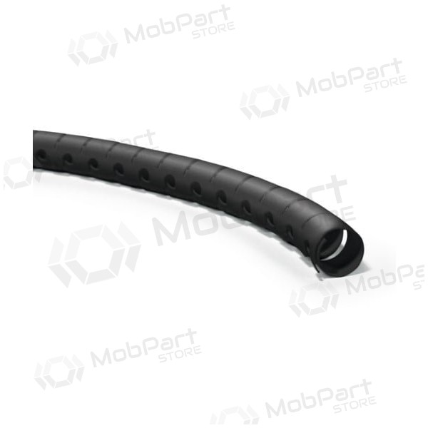 Vamzdis spiralinis kabelių apsaugai su įrankiu kabelių įvedimui D30 Hellermann Tyton HWPP30 (RITĖ 25m , nero)