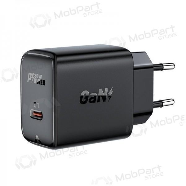 Caricatore buitinis Acefast A21 30W GaN USB-C nero