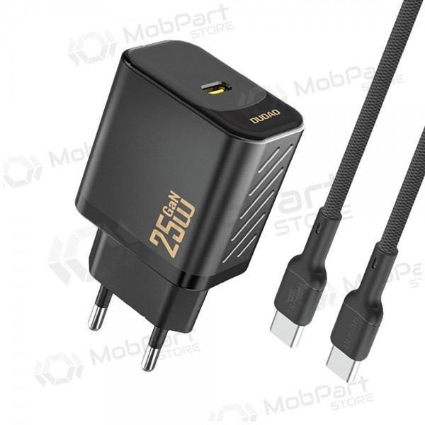 Caricabatterie Dudao A27C GaN 25W USB-C + cavo USB-C a USB-C 1.0m nero