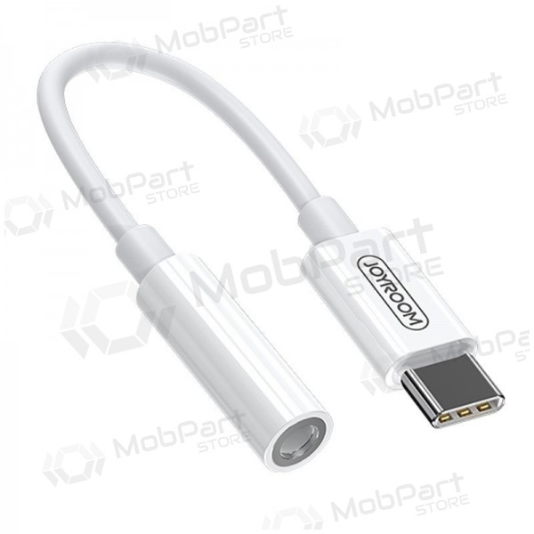 Adattatore audio Joyroom SH-C1 USB-C a 3,5 mm bianco