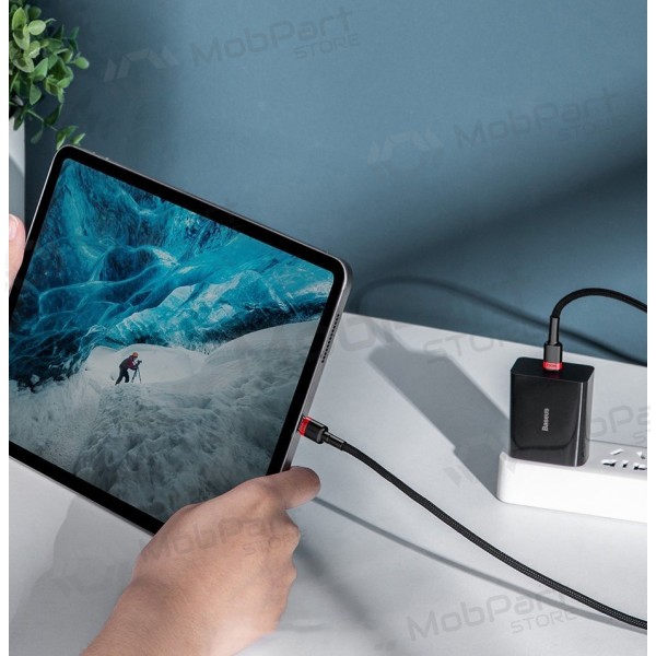 Cavo USB-C Baseus Cafule CATKLF-ALG1 USB-C a USB-C 2 m 100 W nero
